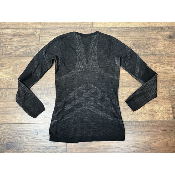 SmartWool Merino Wool Intraknit 200 BaseLayer Top Womens Long Sleeve Black Sz S - Picture 8 of 8